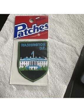 Vintage Washington DC Iron On Patch Voyager Made in Usa White House